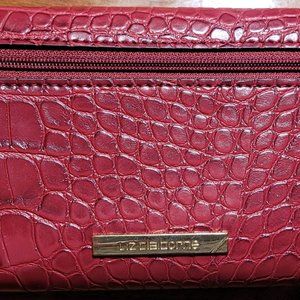 Liz Claiborne red clutch wallet